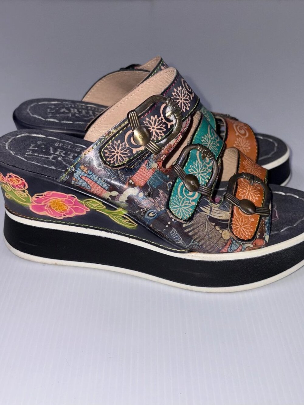 L'ARTISTE women's platform sandal size 36